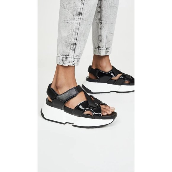 MM6 Maison Margiela Platform Touch Strap Sandals - Picture 12 of 12